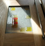 oak door with fiusion glass